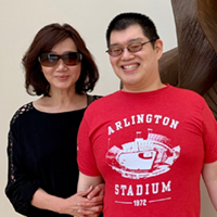 Jon Lee poses with his mother, Teresa Chih-May Lee