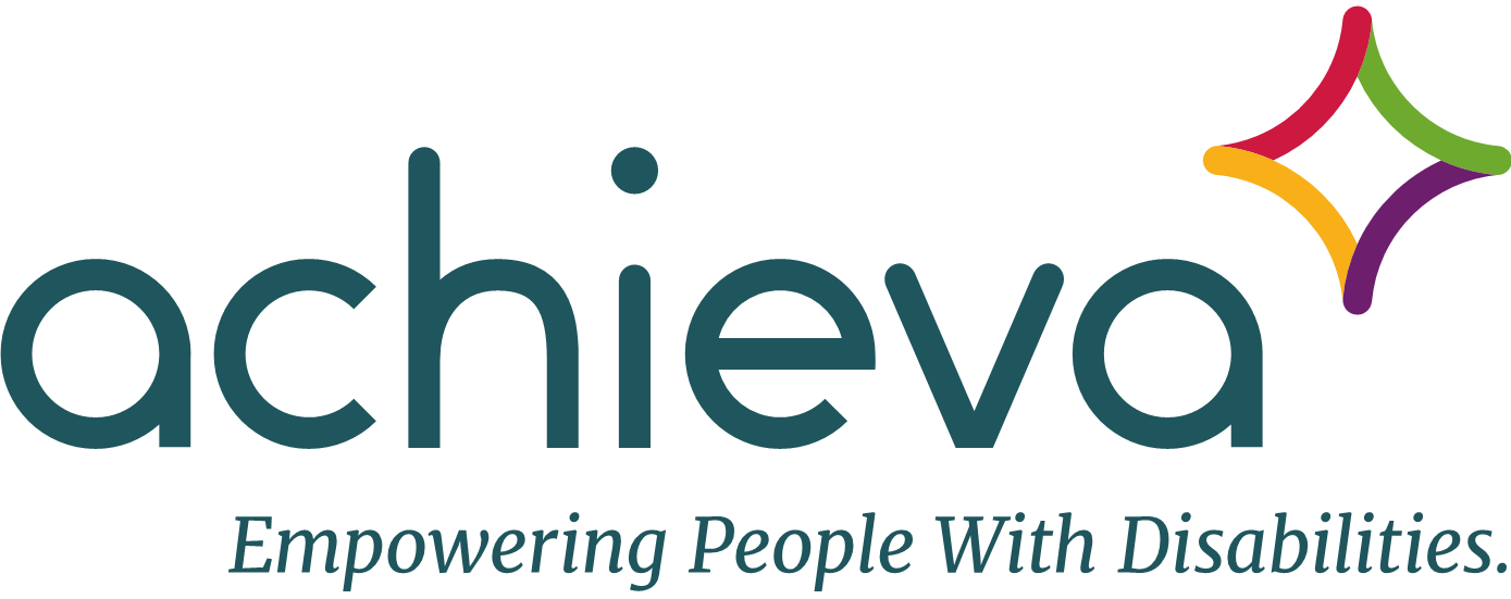 Achieva logo with the tagline empowering people with disabilities