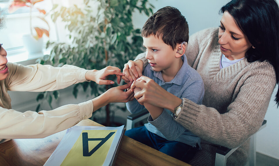 Student with Parent and educator